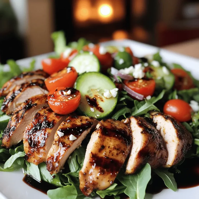 To make a Sommer Mad Chicken and Arugula Plate, you need key ingredients. First, use four skinless, boneless chicken thighs. These provide great flavor and protein. Next, gather fresh arugula, about four cups. Arugula adds a peppery taste and bright color. You’ll also want one cup of halved cherry tomatoes for sweetness. One-half cucumber, sliced, brings crunch. Lastly, use feta cheese for creaminess and balsamic glaze for a tangy finish.