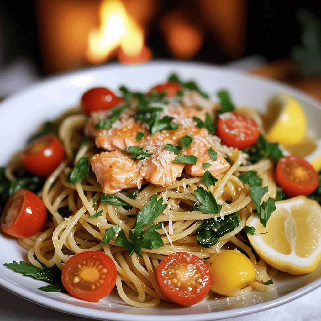To make salmon garlic butter pasta, you need a few simple ingredients. The core ingredients include: