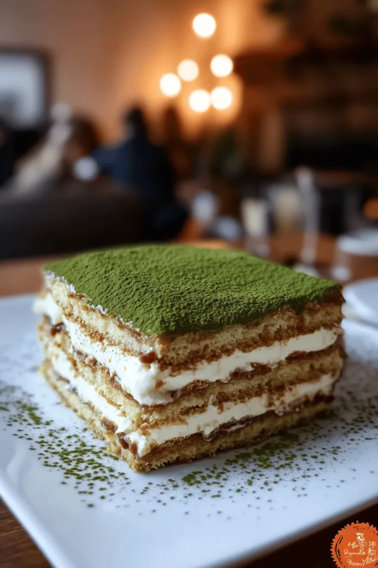 The matcha tiramisu ingredients create a taste that is smooth and rich. Here’s what you need: