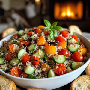 To make a summer quinoa salad, you need a few key ingredients. First, quinoa is a must. It acts as the base and adds protein. You'll need cherry tomatoes, cucumber, bell pepper, red onion, and fresh basil. These vibrant vegetables bring color and crunch to the dish. You also need balsamic vinegar and olive oil for a tasty dressing. Salt and pepper will enhance the flavors. This summer quinoa salad recipe is easy to follow.