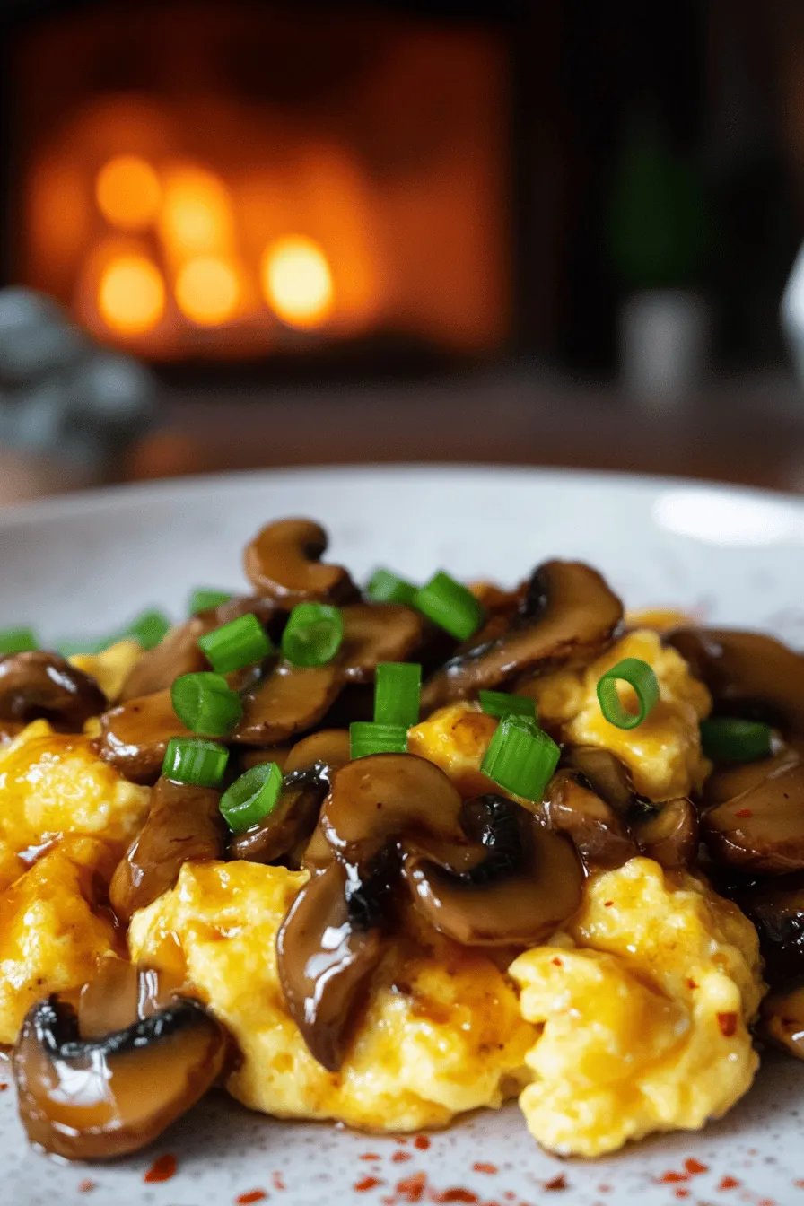 To make stir-fried mushrooms and eggs, you need some key ingredients. First, fresh mushrooms are a must. I like using cremini or shiitake mushrooms. For this recipe, you’ll need about 2 cups, sliced.
