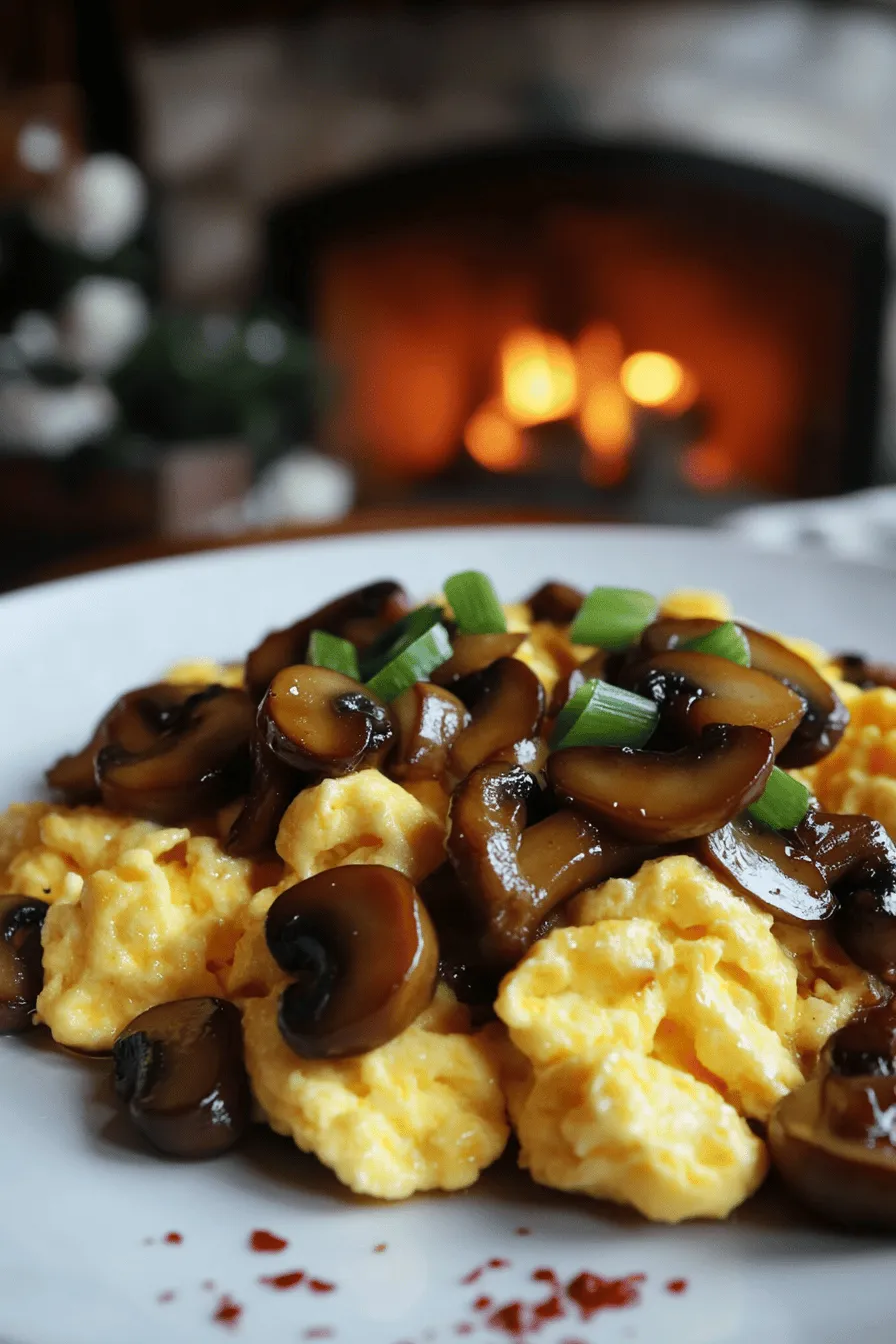 To make stir-fried mushrooms and eggs, you need some key ingredients. First, fresh mushrooms are a must. I like using cremini or shiitake mushrooms. For this recipe, you’ll need about 2 cups, sliced.