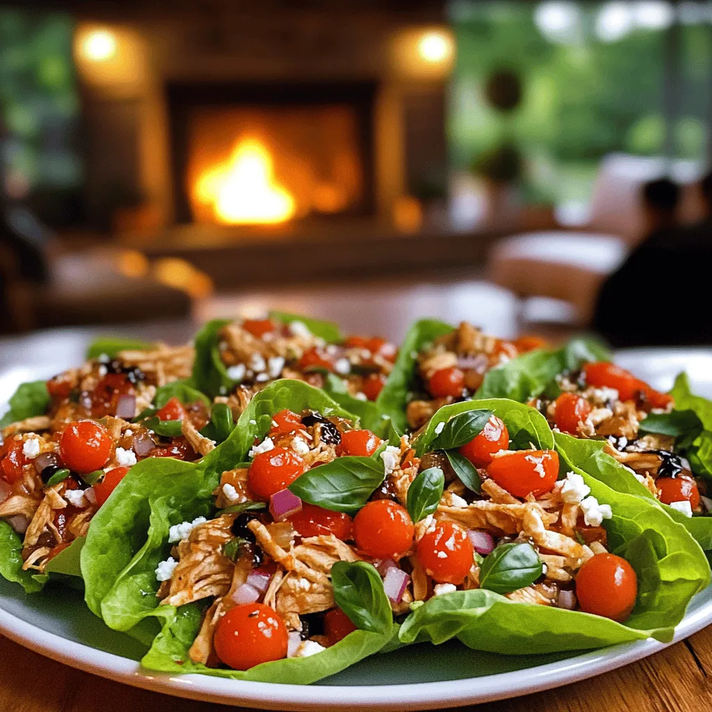 To make fresh bruschetta chicken lettuce wraps, you need a few key ingredients. This dish is simple and fun to prepare. Here’s what you will need: