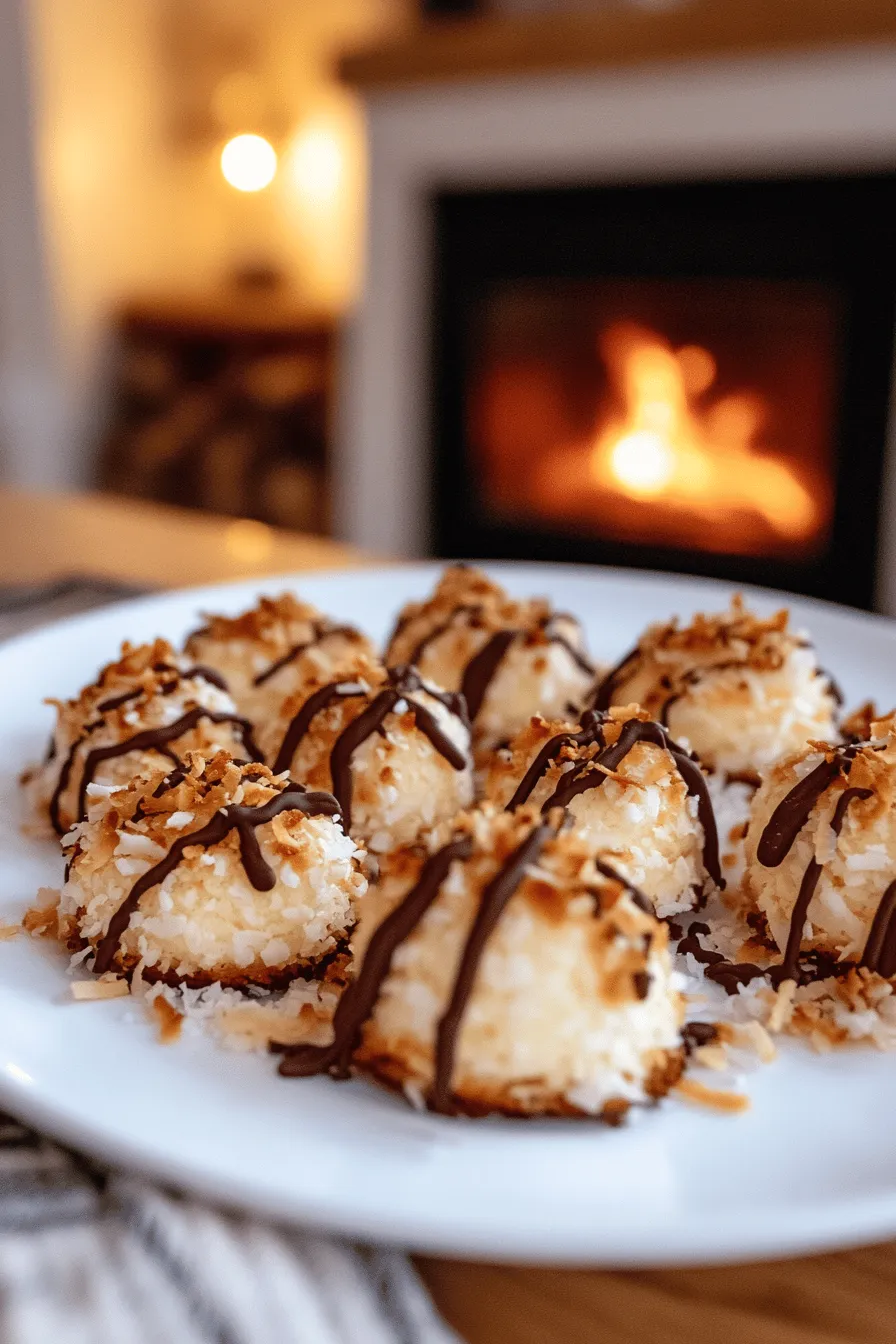 Coconut macaroons are sweet treats made mainly from shredded coconut. They have a rich history, dating back to the 19th century. Many believe they came from Italy, where bakers made similar cookies. Over time, they spread to other countries, becoming popular worldwide.