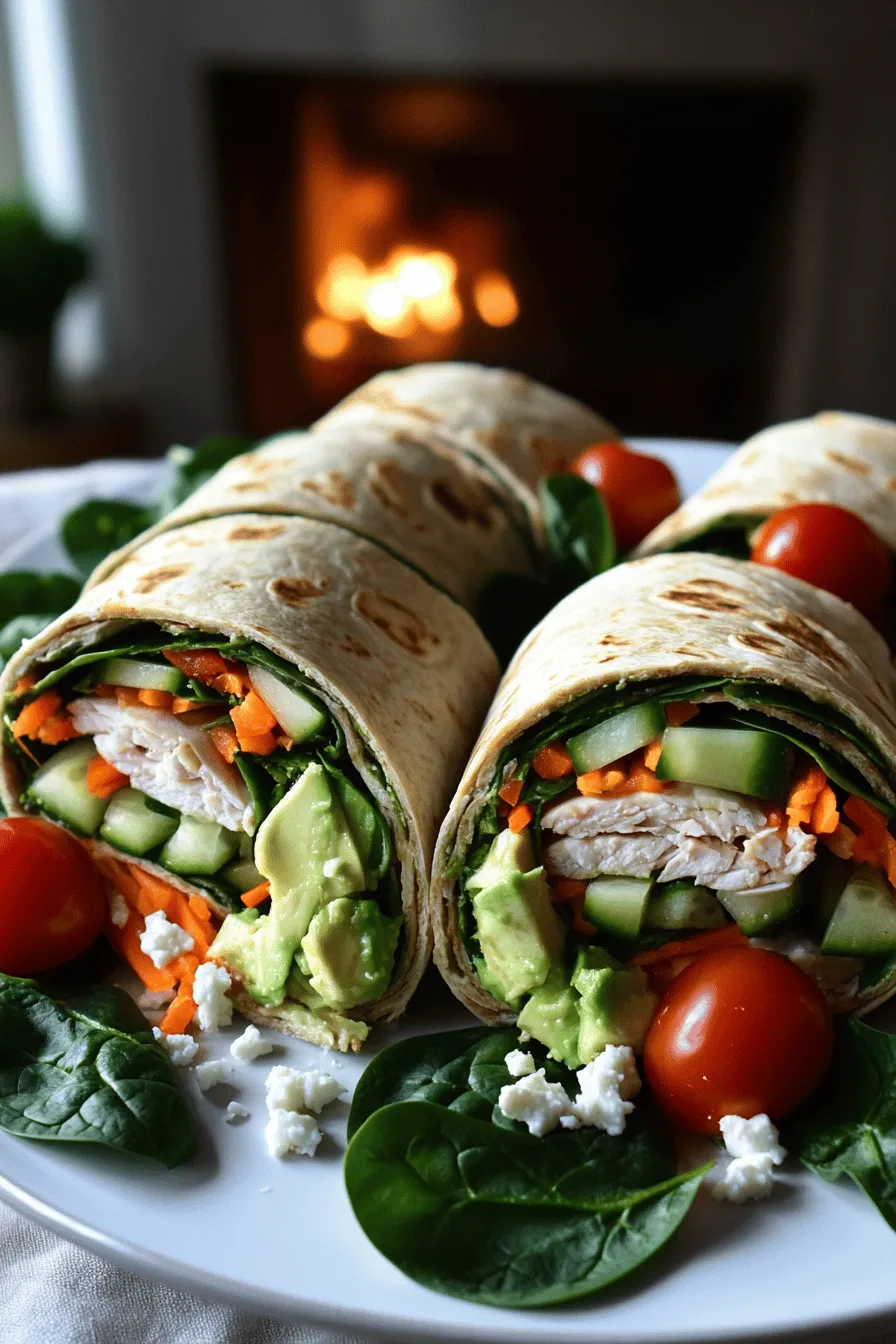 A Turkey Spinach Wrap is both tasty and healthy. You need just a few key ingredients. The base is the tortilla, which holds everything together. I love using whole wheat tortillas. They add fiber and flavor.