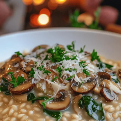 To create a delicious creamy mushroom risotto, you need key ingredients. Each one plays a big role in flavor and texture.