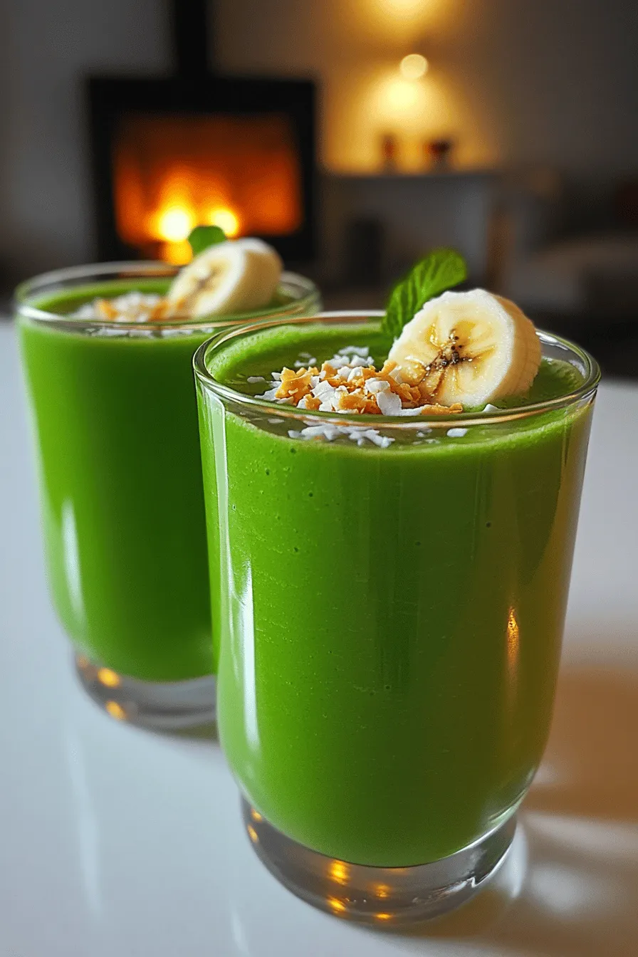Coconut Matcha Smoothies pack a punch of health. They blend the power of matcha and coconut milk.