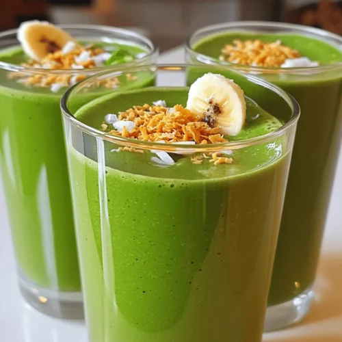 Coconut Matcha Smoothies pack a punch of health. They blend the power of matcha and coconut milk.