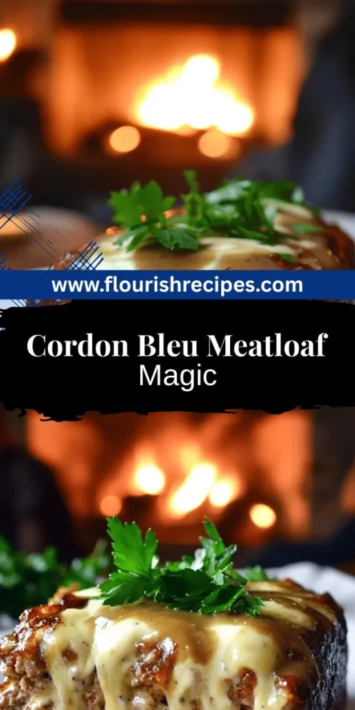 If you're looking to elevate your dinner game, try this Chicken Cordon Bleu-Inspired Meatloaf with Dijon Gravy! Combining ground chicken, ham, and gooey cheeses, this recipe offers a delightful twist on a classic comfort dish. The creamy Dijon gravy takes it to the next level. Explore easy prep steps, variations, and tips to make it perfect every time. Click through for the full recipe and bring comfort food to your table tonight!