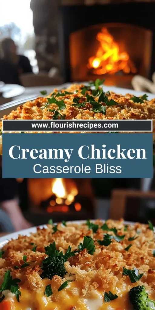 Savor the warmth of home-cooked goodness with my Creamy Chicken & Rice Casserole Delight! This simple recipe combines tender chicken, fluffy rice, and fresh veggies into a creamy, flavorful dish that's perfect for any night. Discover the easy steps and key ingredients you'll need to whip up this family favorite. Click through to explore the full recipe and learn how to make your own deliciously comforting casserole masterpiece!
