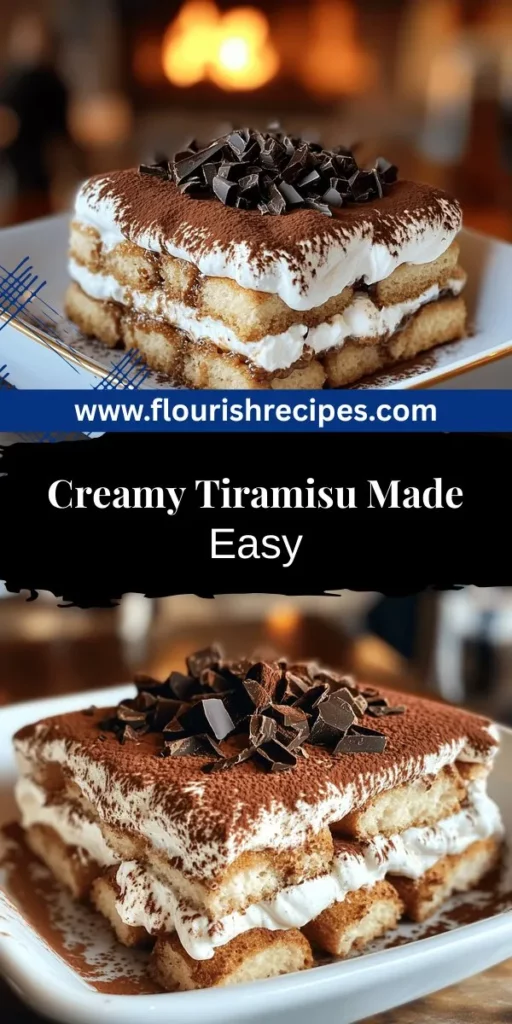 Impress your loved ones with a homemade tiramisu that's both creamy and easy to make! This delightful dessert combines mascarpone cheese, ladyfinger cookies, and strong coffee for a taste of Italy in your kitchen. Whether you want a traditional version or a fun vegan twist, this recipe has you covered. Click through to discover step-by-step instructions, essential tips, and fun variations that will elevate your tiramisu game. Enjoy crafting this delicious treat!
