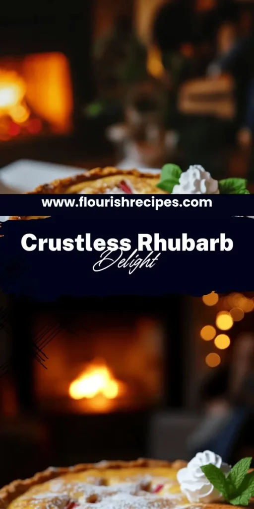 Indulge in the sweetness of a Crustless Rhubarb Custard Pie that’s not only delicious but also easy to make! With just a few simple ingredients, you’ll create a delightful dessert perfect for any occasion. Learn how to blend flavors perfectly and get tips for a smooth custard texture. Whether you're a seasoned baker or a newbie, this recipe will impress your loved ones. Click through for the full recipe and start your tasty baking adventure today!