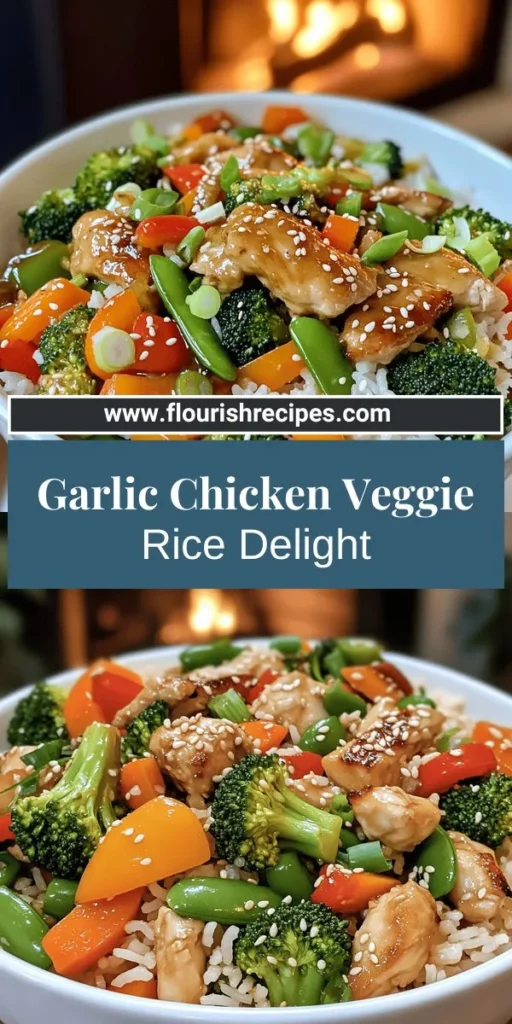 Looking for a delicious and easy meal? Try Garlic Chicken Veggie Rice! This flavorful dish combines tender chicken, fresh vegetables, and aromatic garlic for a nutritious dinner that your family will love. Learn step-by-step how to prepare this colorful meal, discover perfect ingredient combos, and explore tasty variations. Click through to discover the full recipe and make this healthy dish shine on your dinner table!
