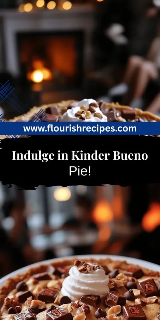 Indulge in the ultimate dessert with this easy and delicious Kinder Bueno Cookie Pie recipe! Combining the rich flavors of Kinder Bueno chocolate with a warm cookie base, this treat is perfect for bakers of all skill levels. Follow our simple steps to create a mouthwatering dessert that will impress your friends and family. Click through to explore the full recipe and start your baking adventure today!