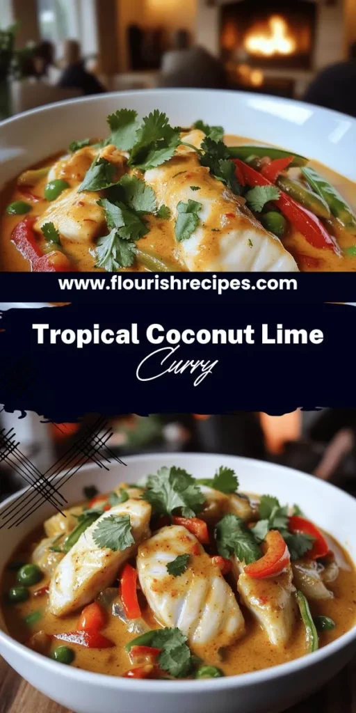 Embark on a culinary journey with this Coconut Lime Fish Curry that's not just tasty but also easy to whip up! This vibrant dish features fresh fish, creamy coconut milk, and zesty lime, creating a flavor explosion in every bite. Perfect for both novice and experienced cooks, you'll learn how to elevate your dinner game in no time. Click through to explore the full recipe and get ready to impress with this delightful meal!