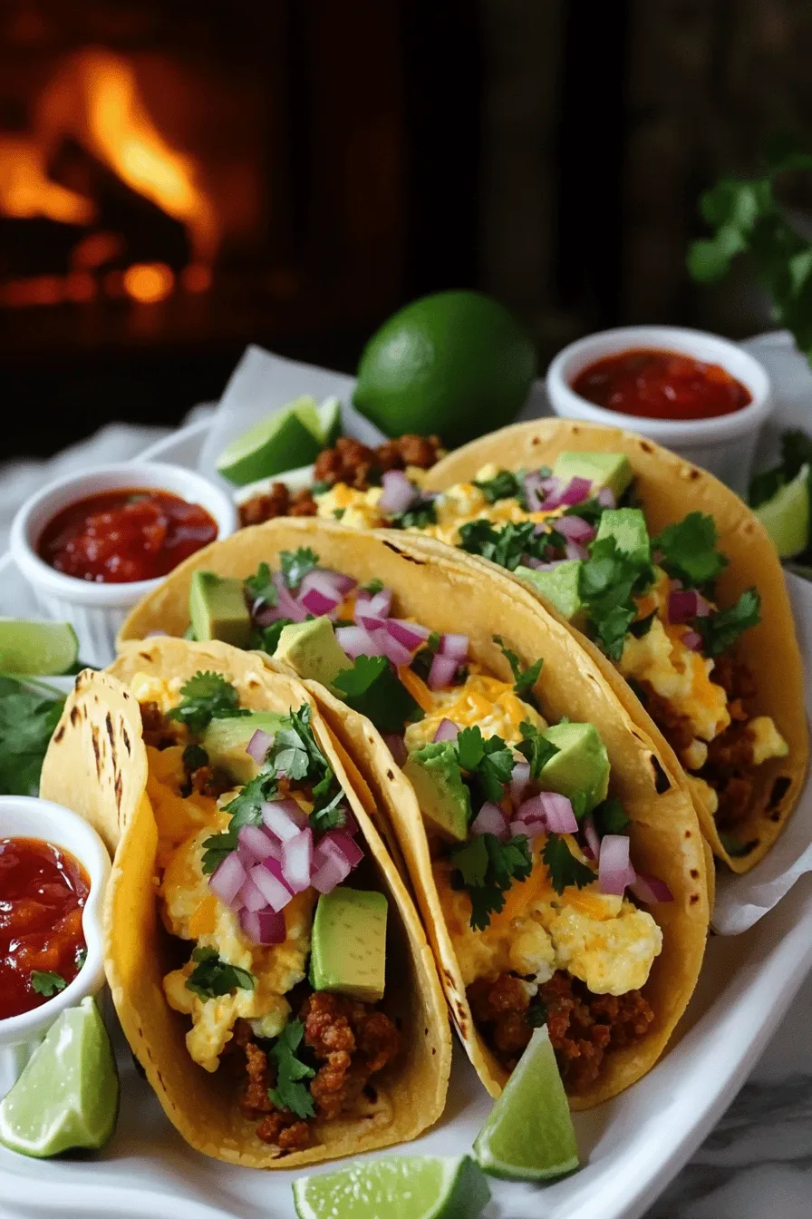 To make tasty breakfast tacos, you need a few key ingredients. The first item is tortillas. I love using small corn tortillas, as they add a nice texture. You can also use flour tortillas if you prefer a softer bite.