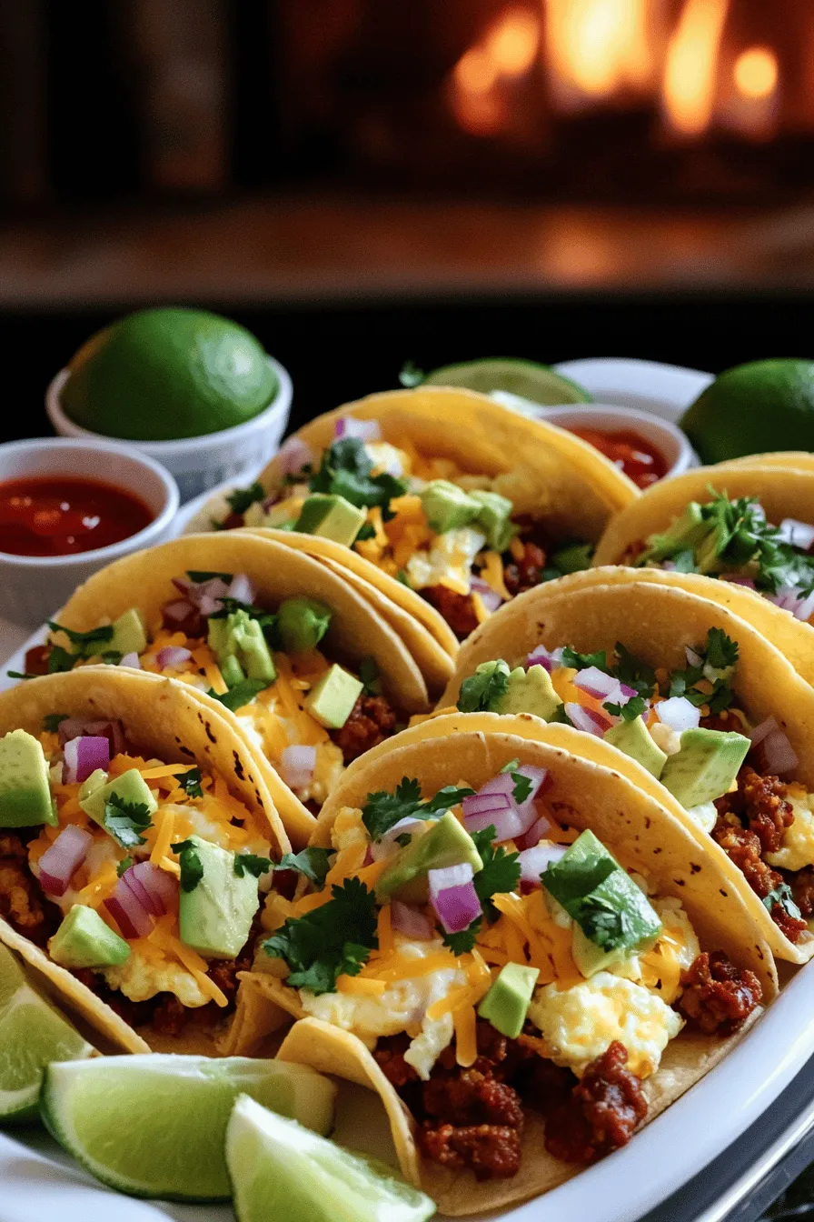 To make tasty breakfast tacos, you need a few key ingredients. The first item is tortillas. I love using small corn tortillas, as they add a nice texture. You can also use flour tortillas if you prefer a softer bite.