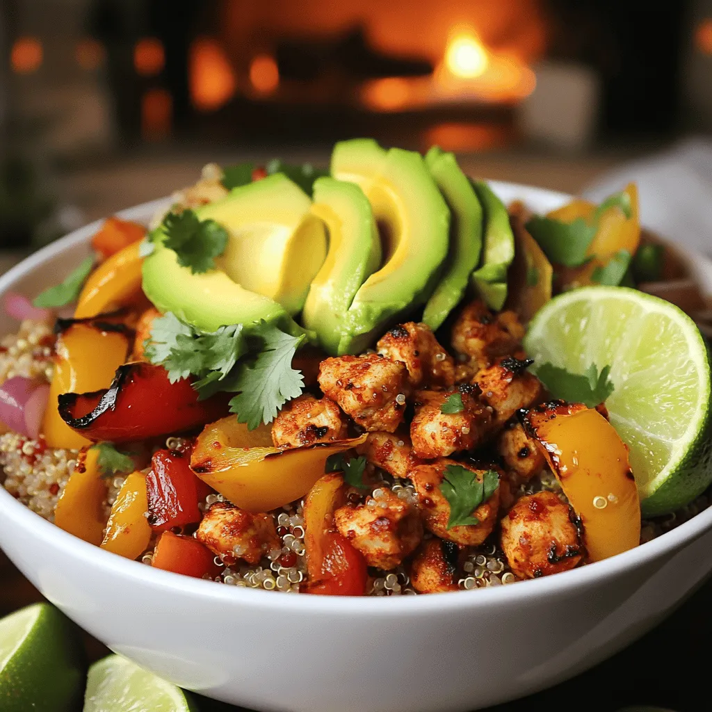 To create a tasty dinner bowl, you need fresh and vibrant ingredients. The star is the spicy chicken, which is marinated in bold flavors. For this, you need diced chicken breast, olive oil, smoked paprika, cayenne pepper, chili powder, salt, and pepper. This blend gives the chicken a fiery kick.
