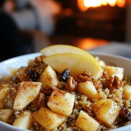 Cinnamon apple quinoa is a tasty and healthy dish. It blends fluffy quinoa with sweet apples and warm cinnamon. This combination makes it perfect for breakfast or a snack. You should try it because it is easy to make and full of nutrients.