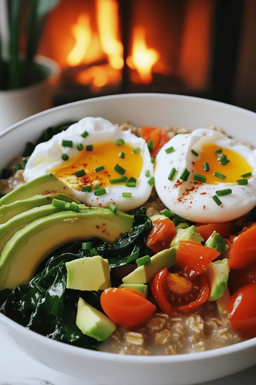 To make a great savory oatmeal bowl, you need the right ingredients. Start with rolled oats. They cook well and have a nice texture. For liquid, use vegetable broth. It gives a rich flavor.