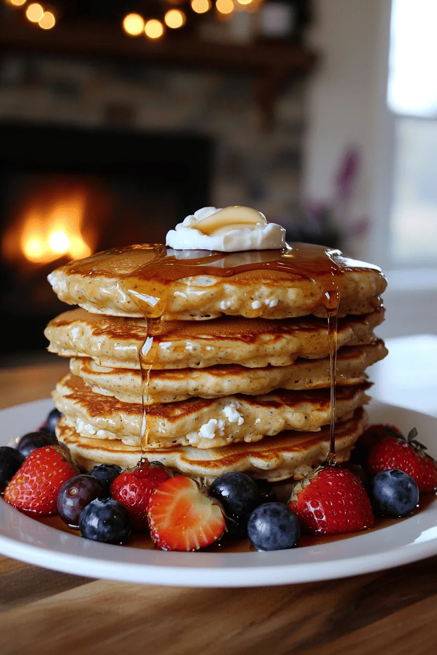 Cottage cheese pancakes are simple to make with a few key ingredients. Here’s what you need: