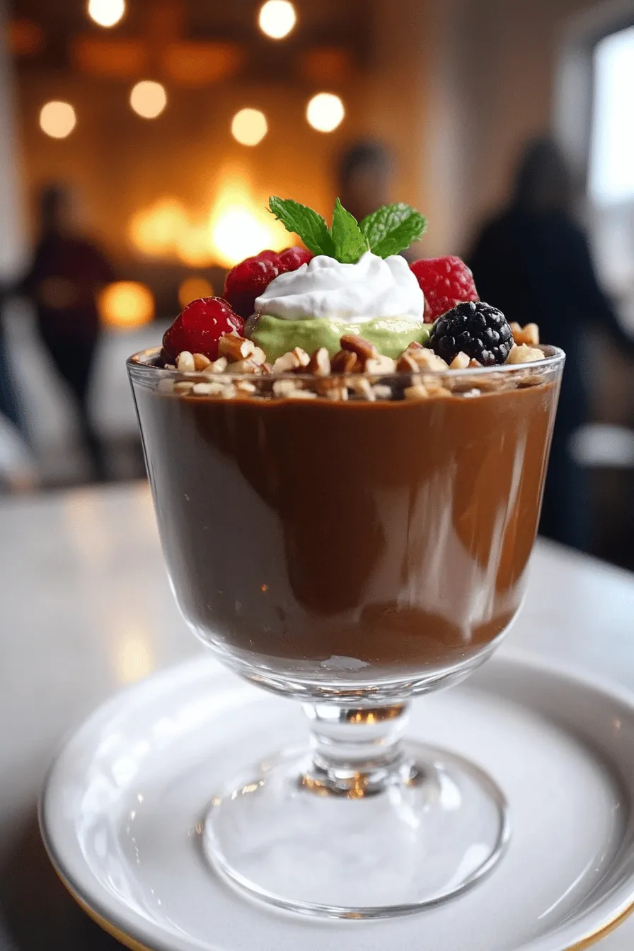 The chocolate avocado pudding recipe shines with just a few key ingredients. First, you need ripe avocados. They give the pudding a smooth, creamy base. The rich taste of chocolate comes from unsweetened cocoa powder. This is what makes the pudding feel indulgent.