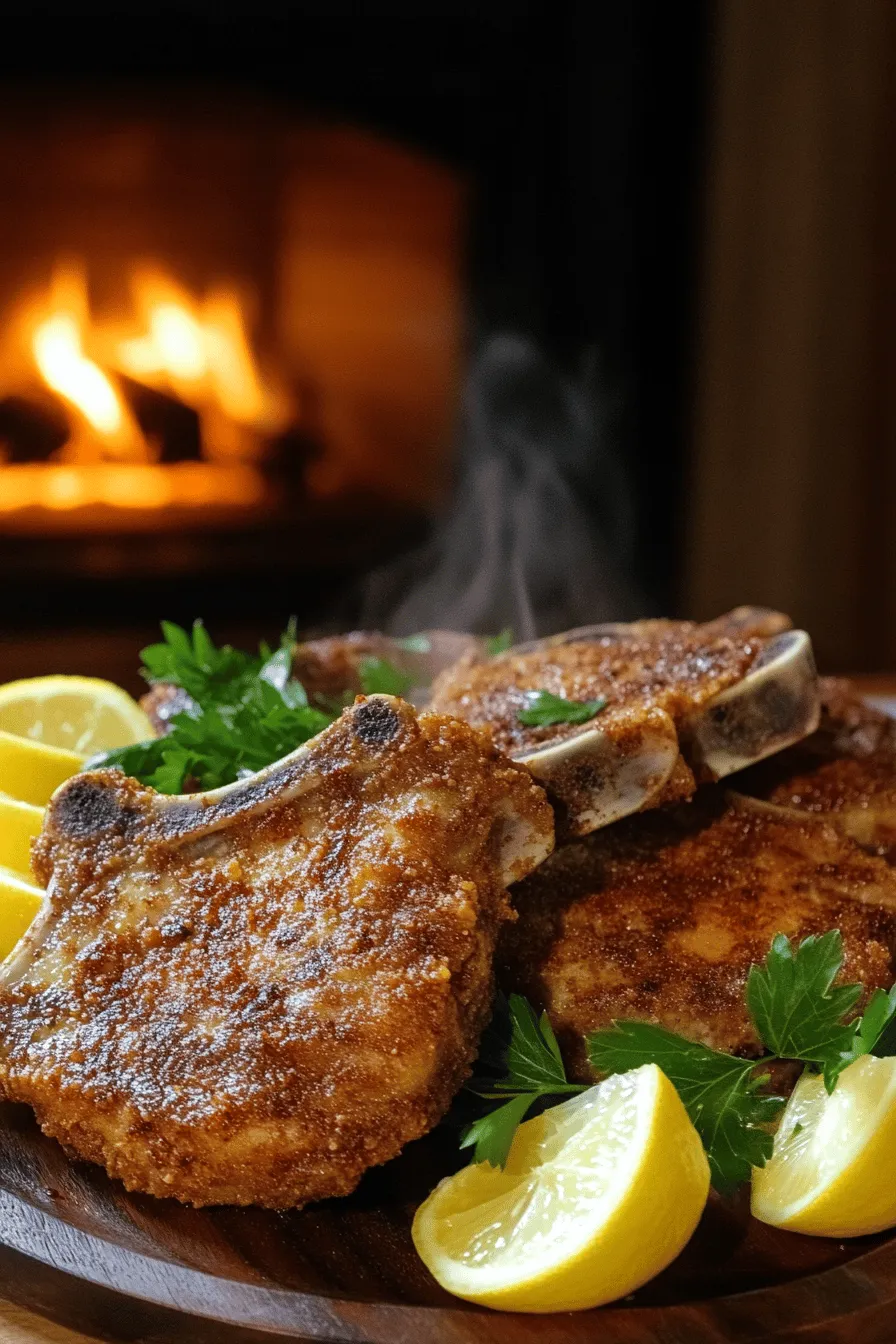 The right ingredients make a great country fried pork chops recipe. Start with bone-in pork chops, ideally one inch thick. Bone-in chops have more flavor and stay juicy. You will also need buttermilk. This adds moisture and helps tenderize the meat.