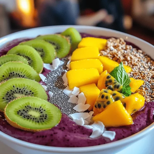 Acai bowls are smooth, fruity treats made from acai berries. They come from Brazil and are known for their deep purple color. The acai berry is rich in vitamins and antioxidants. This makes it a popular choice among health fans.