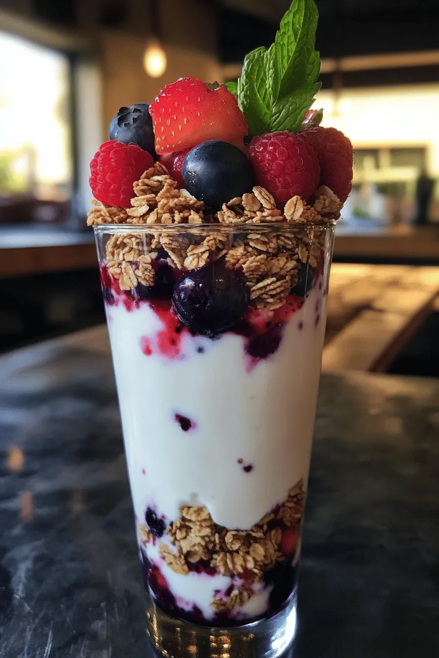 A yogurt parfait is simple and fun to make. The base of any parfait is yogurt. Greek yogurt is best for a rich taste and thick texture. You can also use regular yogurt if you prefer.