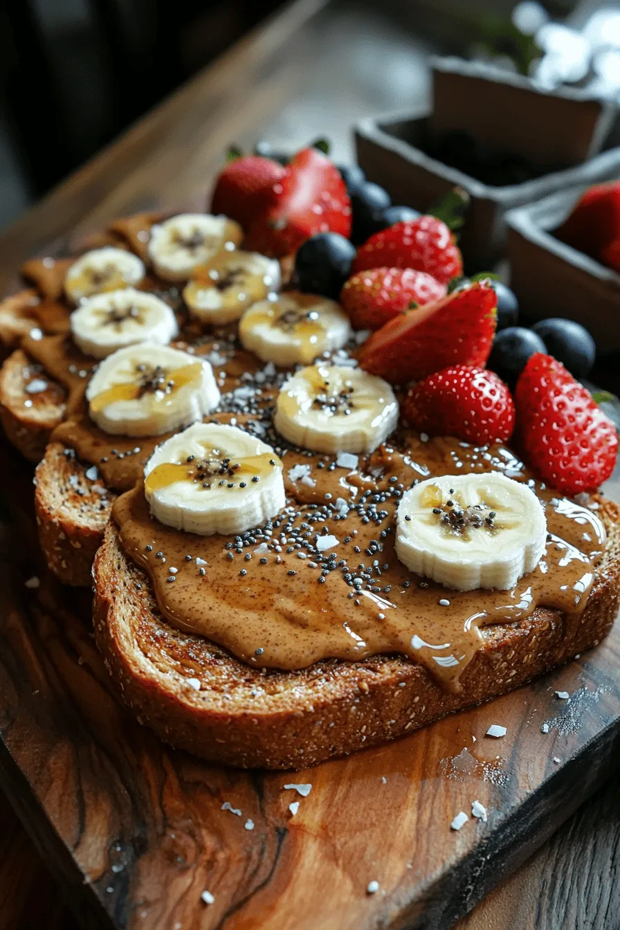 What are some easy almond butter toast recipes? One simple recipe is Almond Butter Bliss Toast. Start with whole grain bread. Toast four slices until golden brown. Mix almond butter with a pinch of sea salt and cinnamon. Spread this mix on warm toast. Top with banana slices, chia seeds, and optional coconut. Garnish with fresh berries. This recipe is quick and tasty.