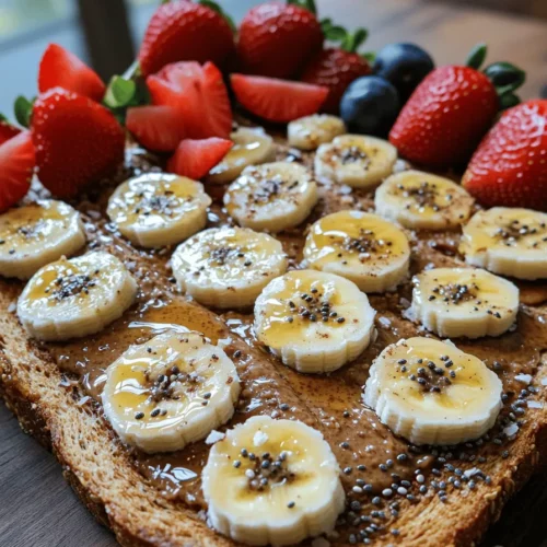 What are some easy almond butter toast recipes? One simple recipe is Almond Butter Bliss Toast. Start with whole grain bread. Toast four slices until golden brown. Mix almond butter with a pinch of sea salt and cinnamon. Spread this mix on warm toast. Top with banana slices, chia seeds, and optional coconut. Garnish with fresh berries. This recipe is quick and tasty.