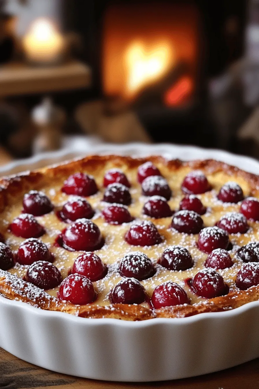 Cherry clafoutis is a simple yet delightful dessert. You only need a few key ingredients to make it shine.