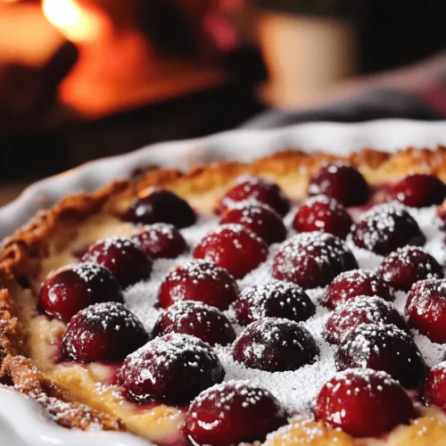 Cherry clafoutis is a simple yet delightful dessert. You only need a few key ingredients to make it shine.
