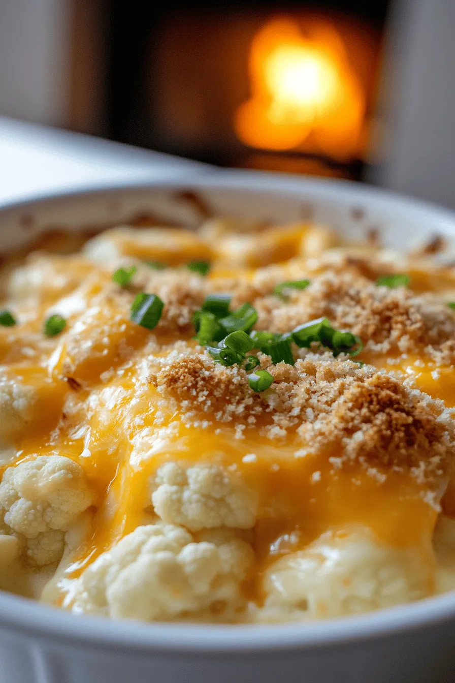 To make a cheesy cauliflower bake, you need some key ingredients. The most important one is cauliflower. You will need one medium head of cauliflower, cut into florets. This gives your dish a nice base.