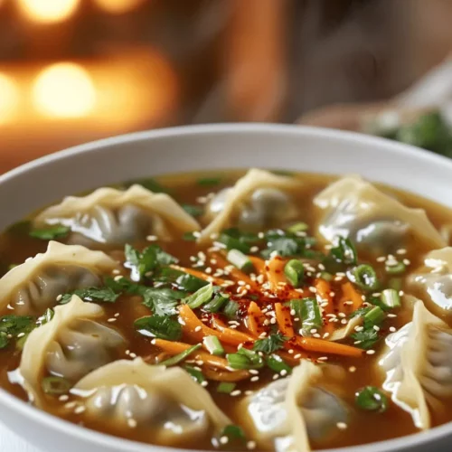 Gyoza soup has roots in Japanese culture. It blends tasty gyoza with warm broth. This dish warms your soul and fills your belly.