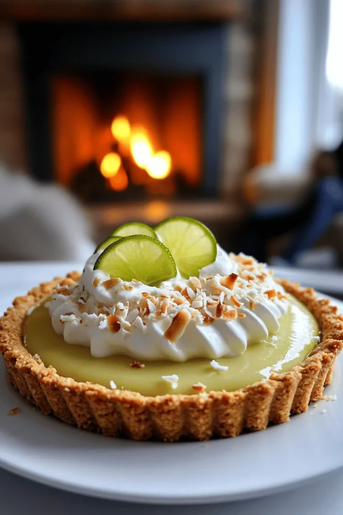 Lime Coconut Tart Irresistible Fresh Flavor Delight
