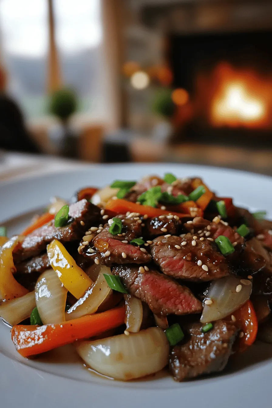 To make a great Chinese beef and onion stir-fry, you need key ingredients. First, choose the right beef. Flank steak works best. It is tender and slices well. You want it thinly sliced against the grain.