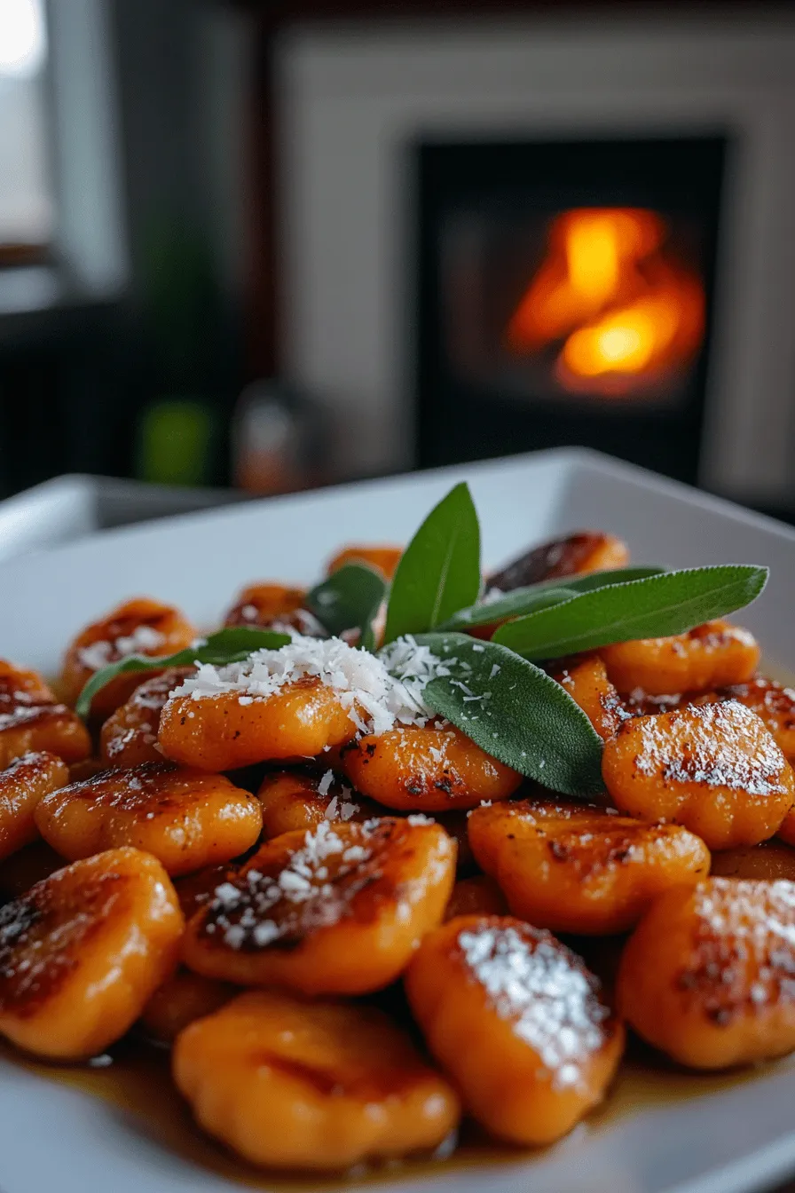 To make sweet potato gnocchi, you need just a few key ingredients. First, use two medium sweet potatoes. They should weigh about one pound. Next, you need one and a half cups of all-purpose flour. This flour helps bind the dough. You will also need one large egg for richness. Don’t forget one teaspoon of salt for flavor. A bit of nutmeg and black pepper adds warmth. Lastly, you can use olive oil or melted butter for sautéing.