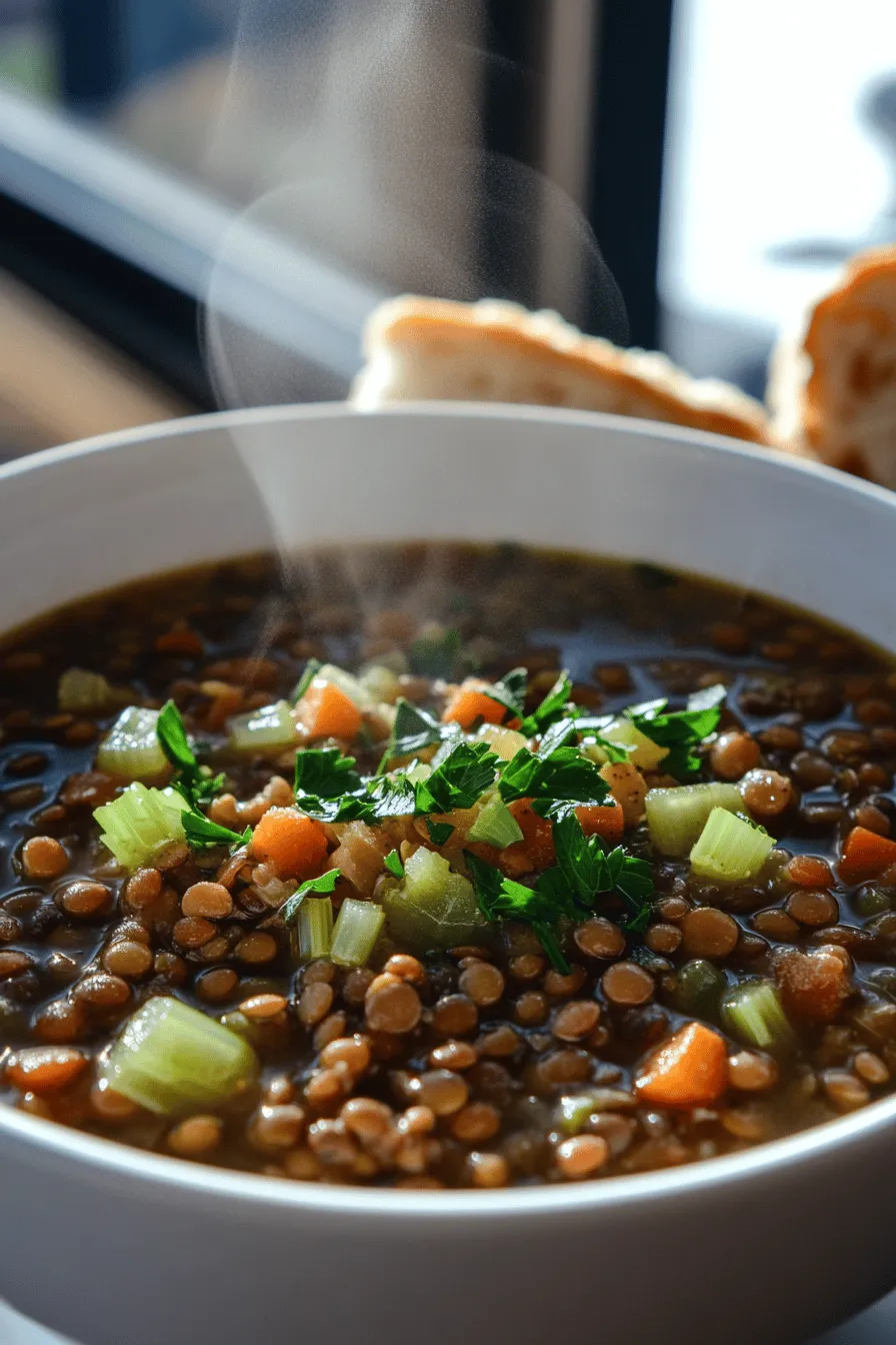 The heart of lentil soup lies in its ingredients. Using the right lentils is key. I love green or brown lentils for their nice texture. They hold their shape well when cooked. For a softer soup, red lentils work too. They break down and create a creamy base.