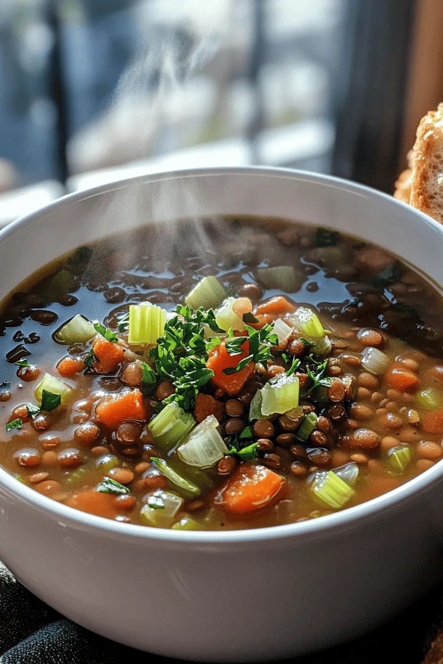 The heart of lentil soup lies in its ingredients. Using the right lentils is key. I love green or brown lentils for their nice texture. They hold their shape well when cooked. For a softer soup, red lentils work too. They break down and create a creamy base.