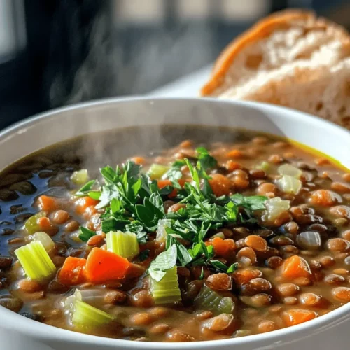 The heart of lentil soup lies in its ingredients. Using the right lentils is key. I love green or brown lentils for their nice texture. They hold their shape well when cooked. For a softer soup, red lentils work too. They break down and create a creamy base.