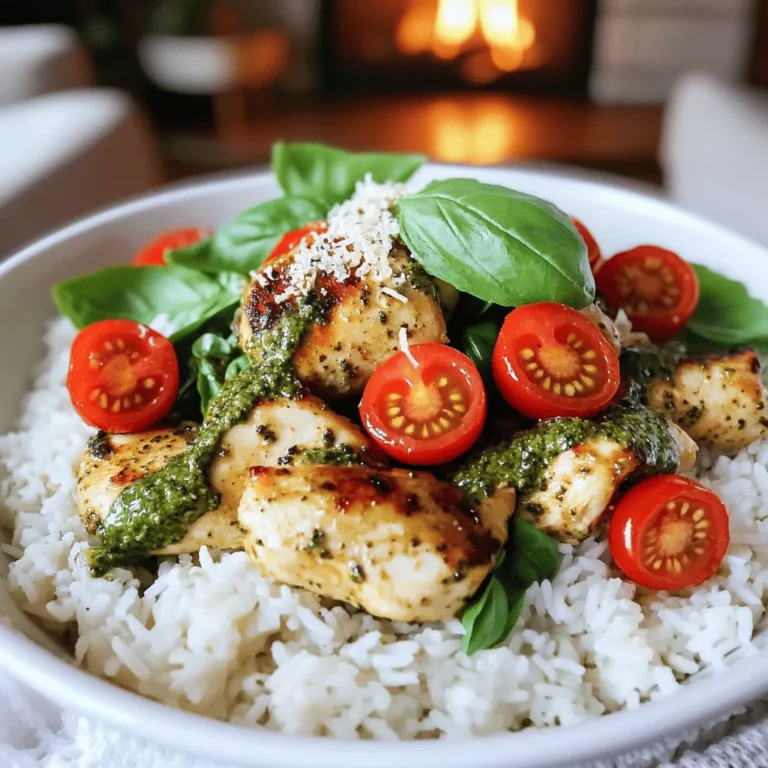 This dish is perfect for busy families. It takes just 30 minutes to make. You can serve a tasty meal that everyone loves. The flavors of pesto, chicken, and rice blend well. This recipe is also easy to customize.
