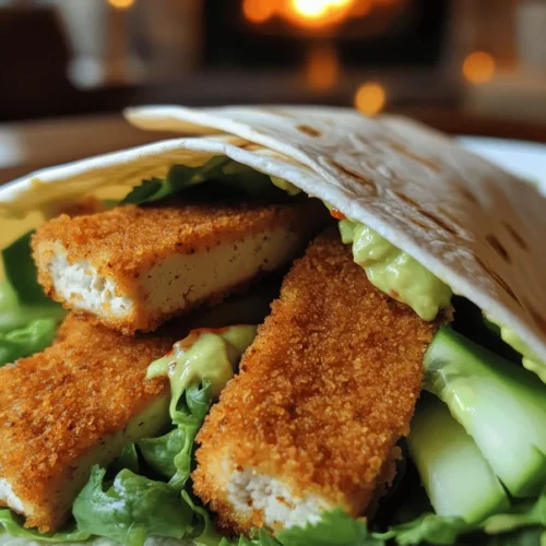 To create the best crispy tofu wrap, you need simple yet flavorful ingredients. The star of the dish is firm tofu. It holds its shape well and gives a great texture. Always press your tofu to remove excess water. This step is key for crispiness.