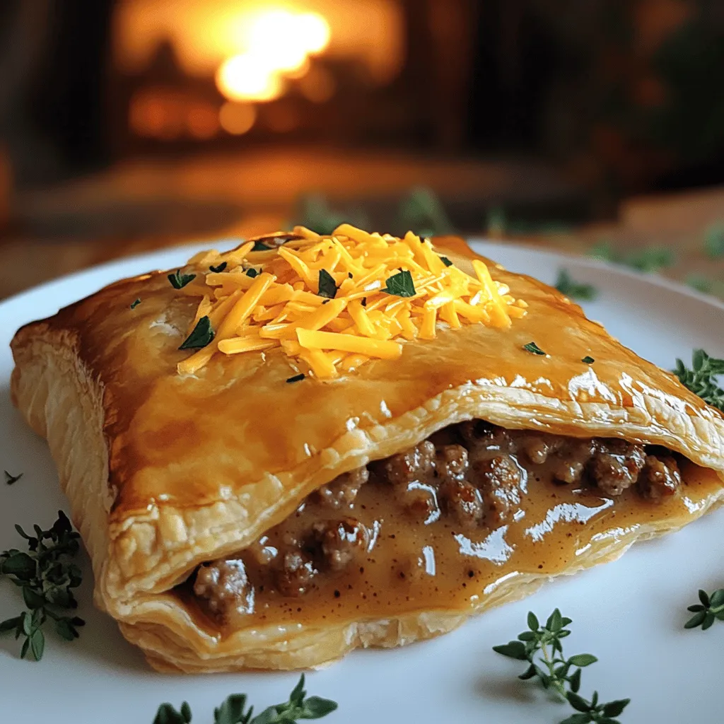 To make a great sausage gravy puff pie, you need key ingredients. First, choose 1 pound of breakfast sausage. You can use either mild or spicy sausage based on your taste. Next, grab 1/4 cup of all-purpose flour. This will help thicken your gravy.