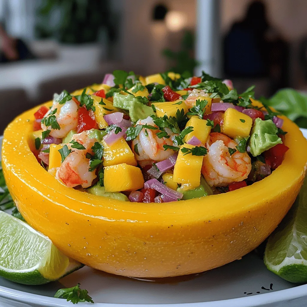 To make shrimp avocado mango salsa, you need fresh ingredients. Here’s what you need for this recipe: