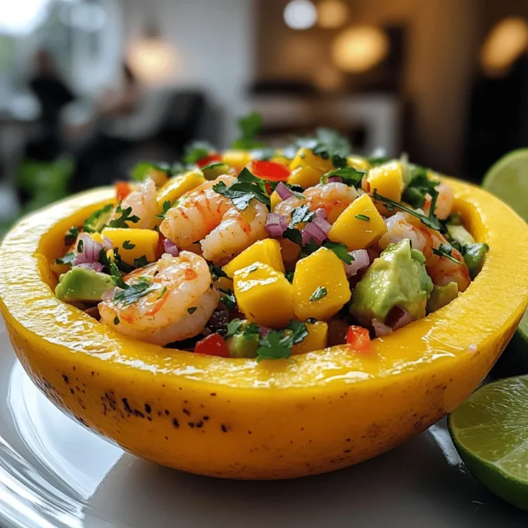 To make shrimp avocado mango salsa, you need fresh ingredients. Here’s what you need for this recipe: