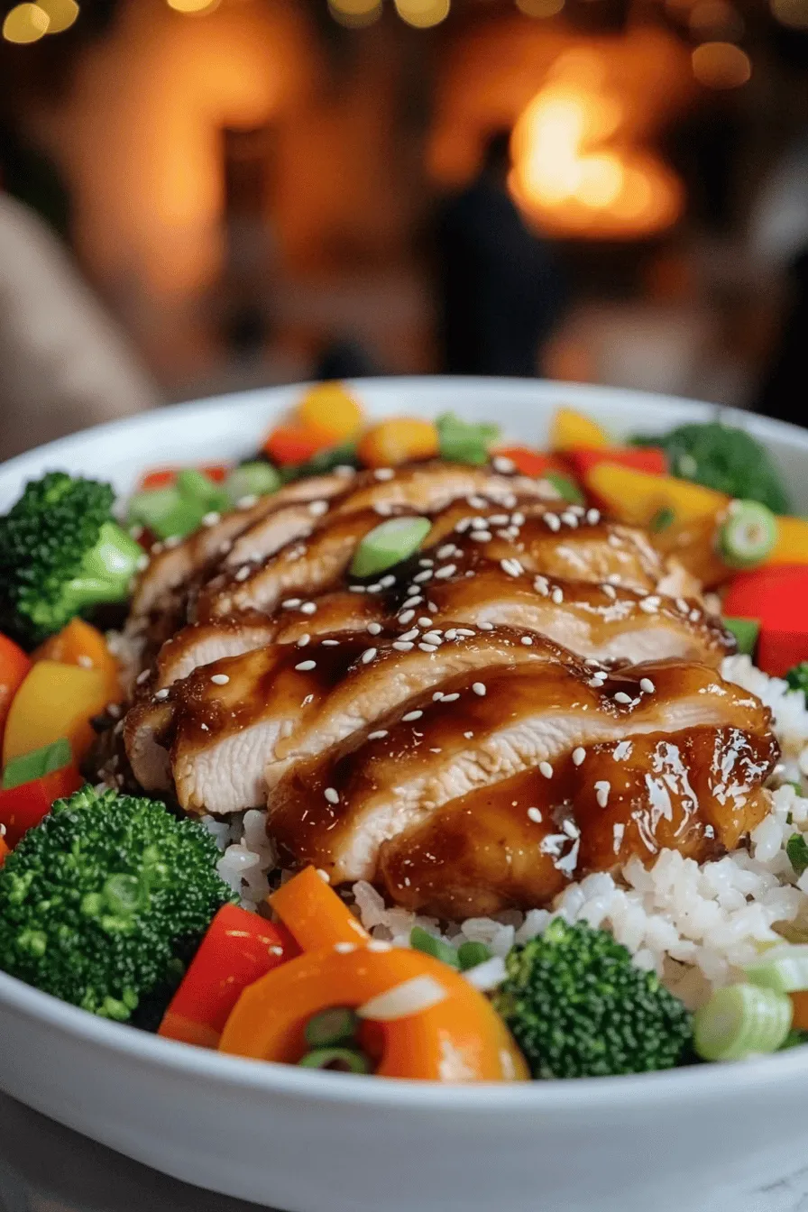 To make a great teriyaki chicken rice bowl, you need some key ingredients. The main item is the chicken. I prefer using boneless, skinless chicken thighs. They are juicy and cook well. Next, sushi rice is a must. It gives the dish a nice texture. You will also need water to cook the rice.