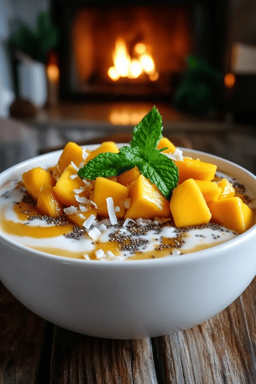The Mango Lassi Chia Bowl shines with its simple yet powerful ingredients. Let’s dive into what makes each one special.
