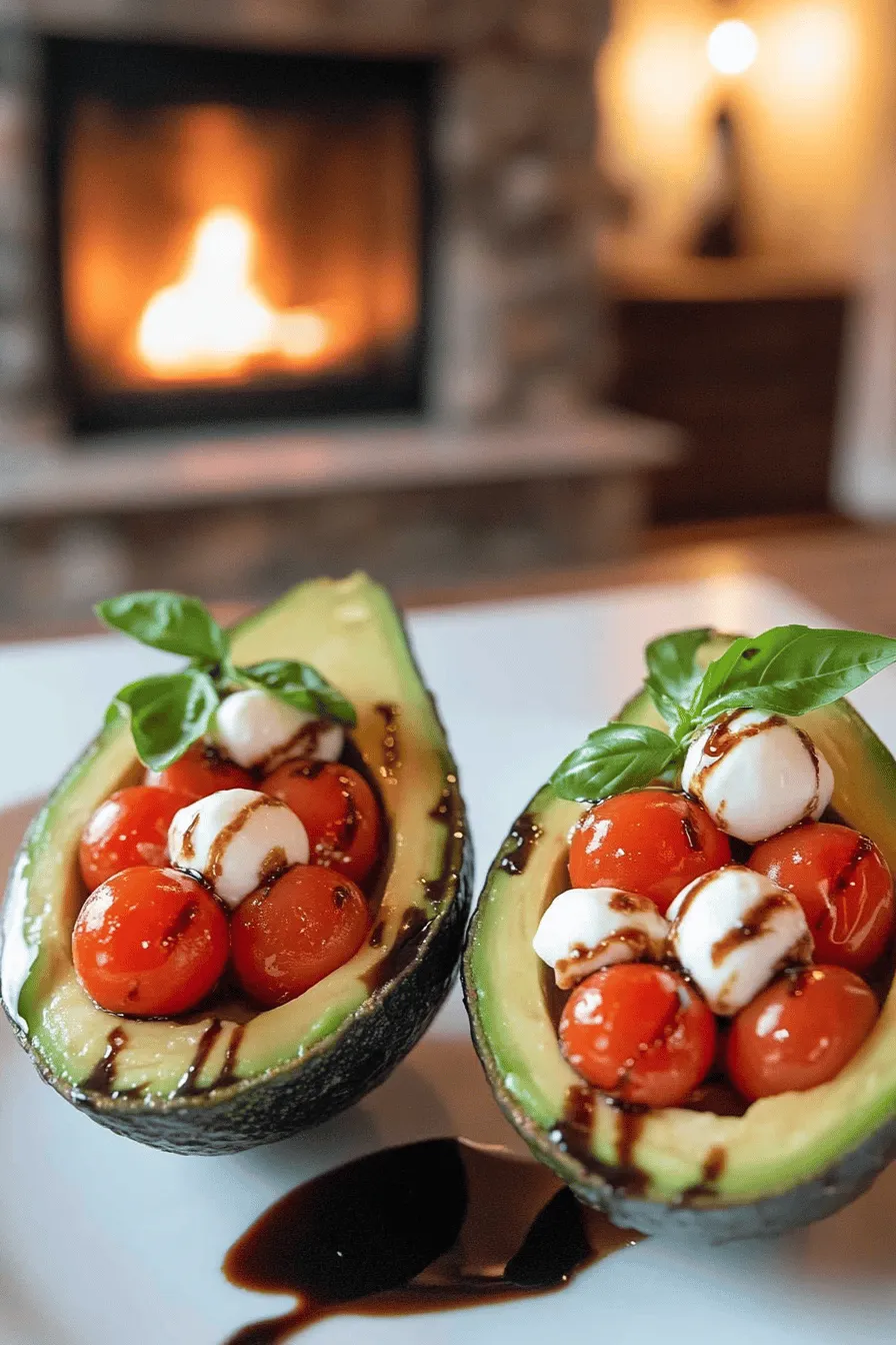To make Caprese stuffed avocados, you need simple and fresh ingredients. The key elements are ripe avocados, fresh mozzarella, cherry tomatoes, and basil leaves. These ingredients create a bright and tasty dish.