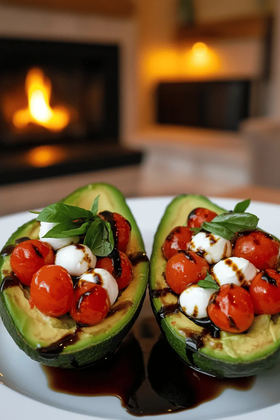 To make Caprese stuffed avocados, you need simple and fresh ingredients. The key elements are ripe avocados, fresh mozzarella, cherry tomatoes, and basil leaves. These ingredients create a bright and tasty dish.